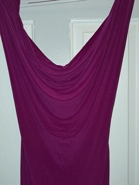 Fashion Nova Plum Cowl Neck Wedding Dress